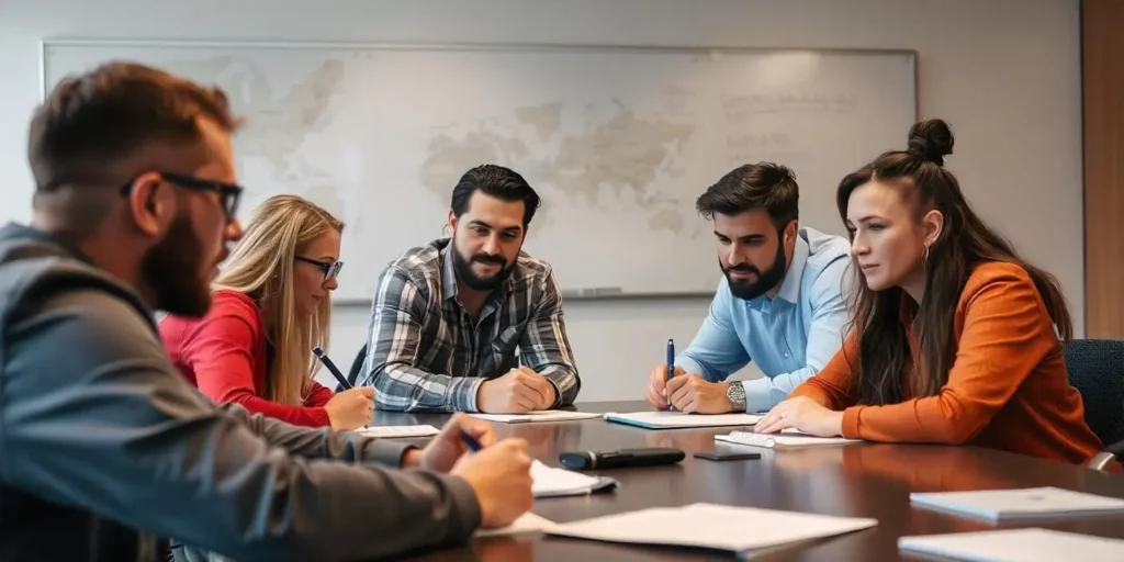 equipe trabalhando em uma reunião paea ilustrar tetxo de metodologias ágeis