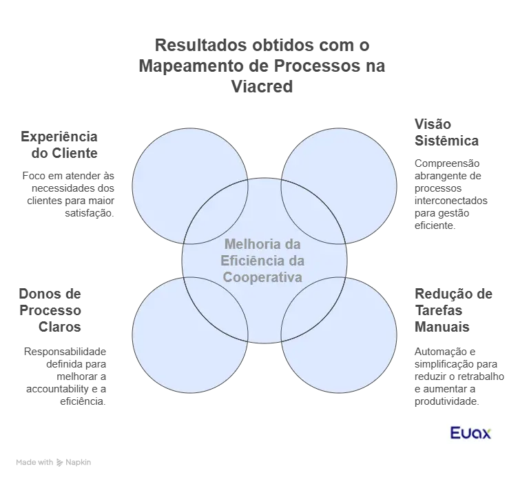 Representação do exemplo de mapeamento de processos Viacred
